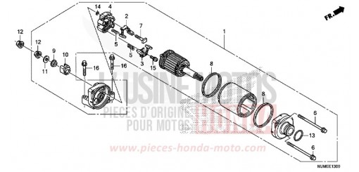 MOTEUR DE DEMARRAGE VFR800XF de 2015